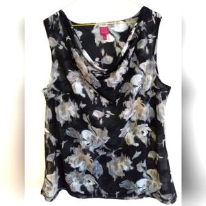 212 Collection Drape Neck Sleevless Blouse XL